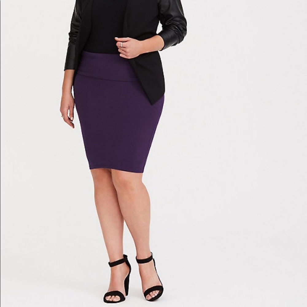 NWT Torrid Fold Over Midi Skirt